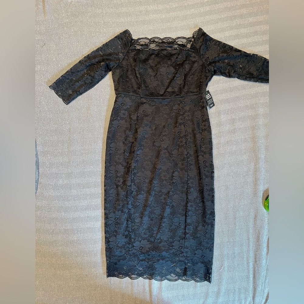 NWT Torrid Black Lace Dress Size 14 - Picture 5 of 16